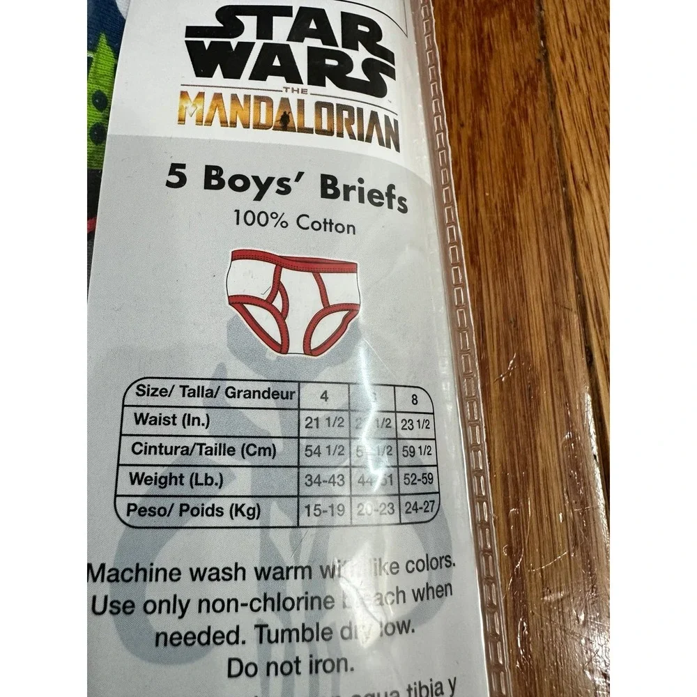 New‎ bundle 2 Boy's Star Wars The Mandalorian Briefs/Underwear & space jam sz 4